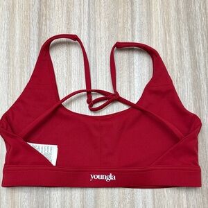 YoungLA Lift Sports Bra in Red Size X-Small W352